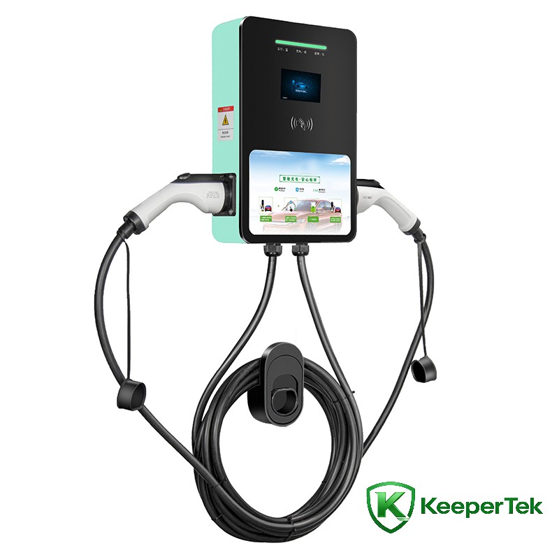 7KW/14KW தரையில் நிற்கும் ஒற்றை மற்றும் இரட்டை துப்பாக்கி ஏசி சார்ஜிங் பைல் KT-HC06